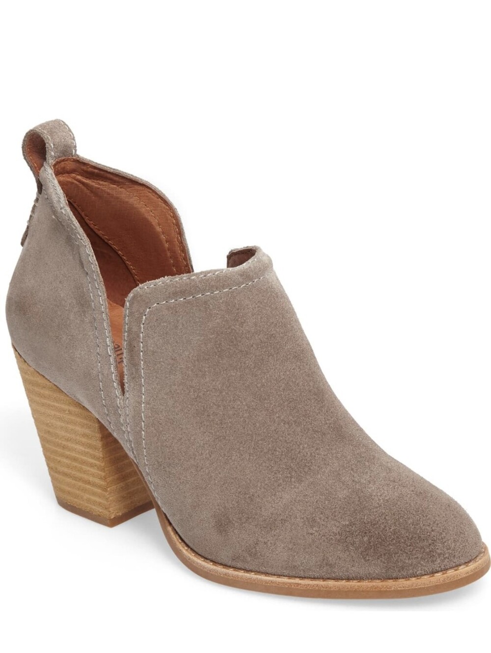 Jeffrey Campbell Rosalee Suede Western Booties Taupe Grey Gray Women's Size 8